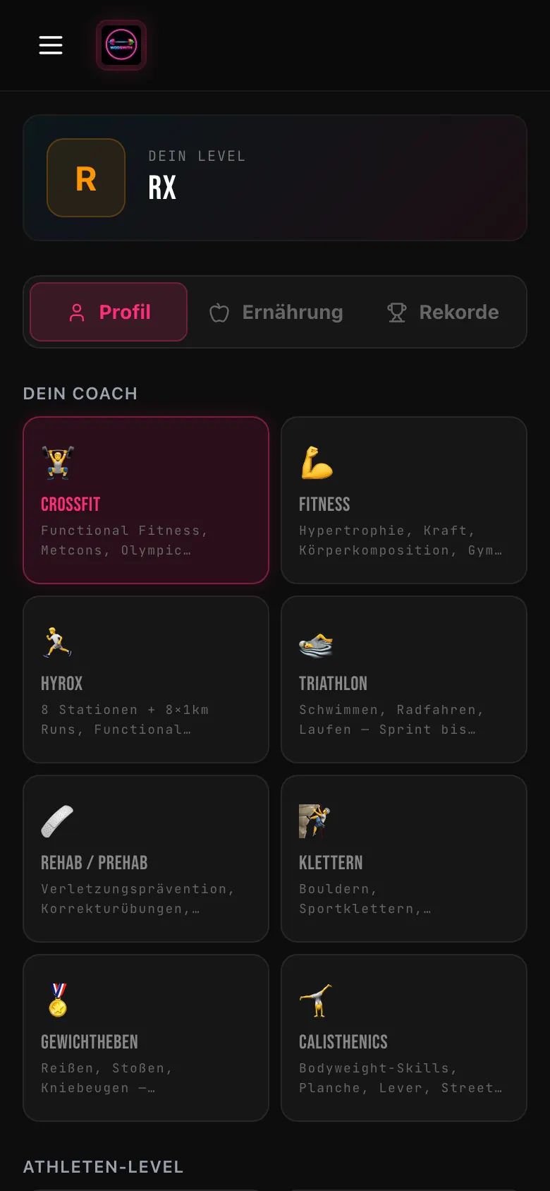 DEIN PROFIL Mobile